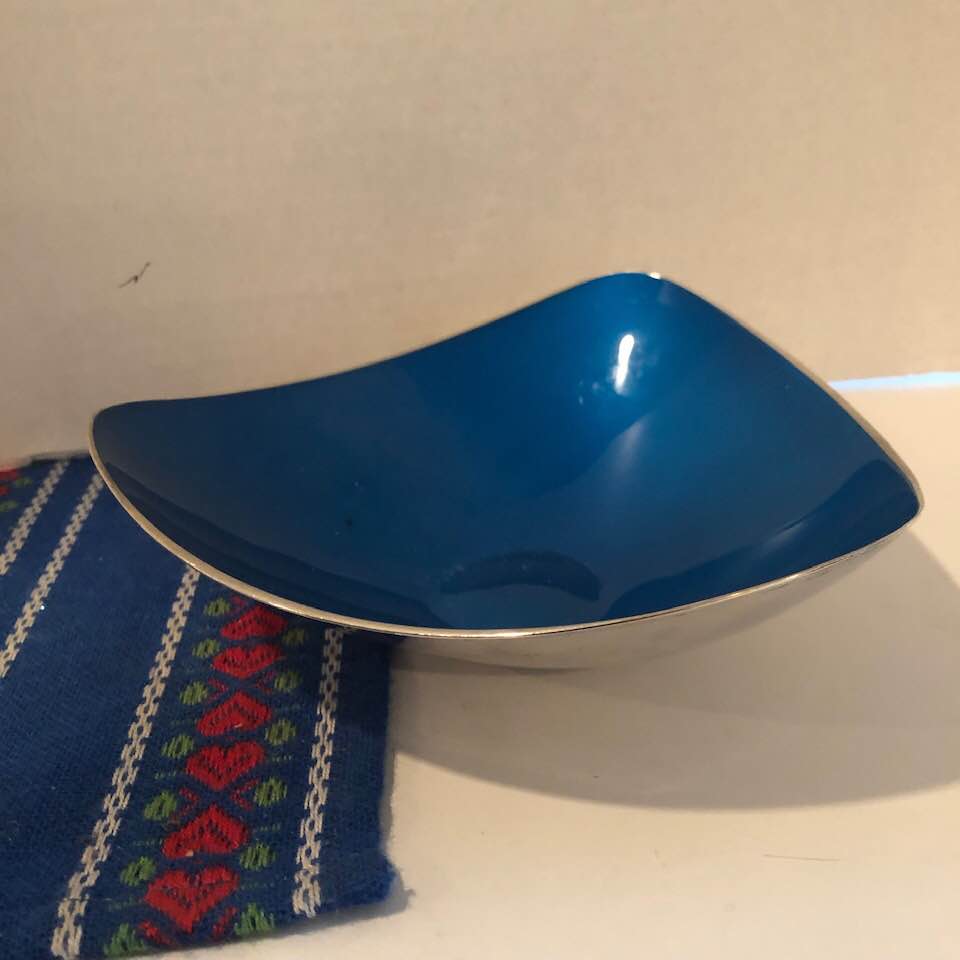 Light Blue Enameled Bowl