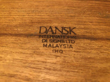 Dansk Round Wooden Teak Serving Tray/Bowl