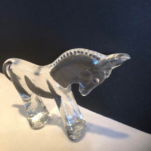 Kosta Boda Crystal Donkey Paperweight