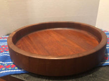 Dansk Round Wooden Teak Serving Tray/Bowl