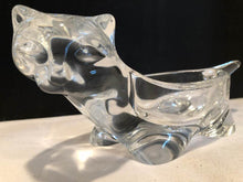 Sasaki Crystal Cat Candy Or Trinket Bowl