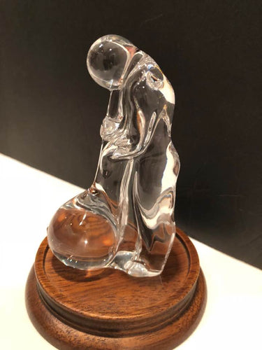 Orrefors Glass Blower Figure Paperweight