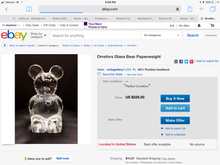 Orrefors Crystal Bear