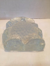 Viking Glass Owl Paperweight Bookend Vintage